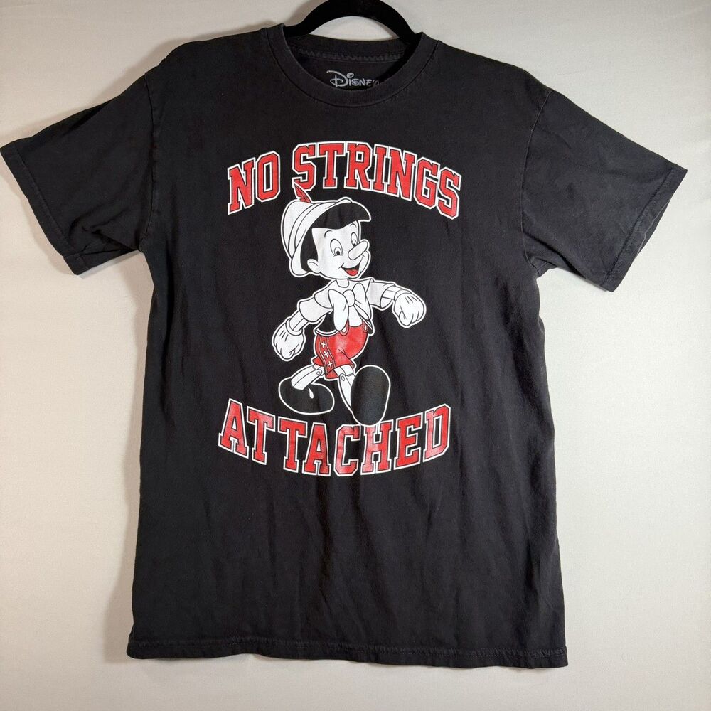 Disney Pinocchio Jiminy Cricket T-Shirt Unisex Small Youth “No Strings Attached”